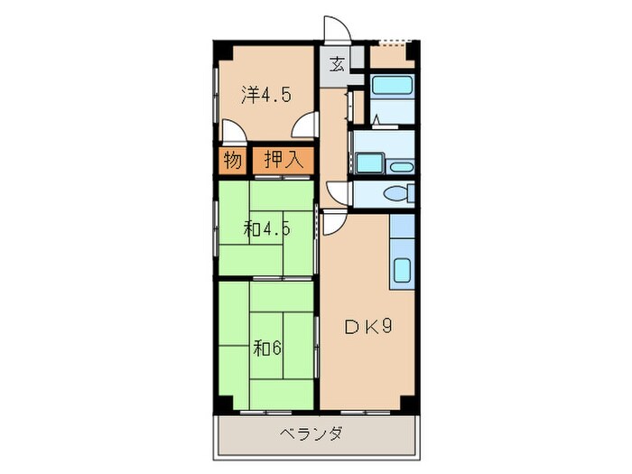 ロイヤル武庫之荘 2番館の物件間取画像