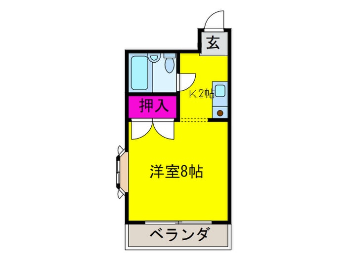 フォンタル津久野の物件間取画像