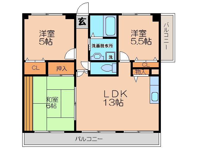 第２エステート松尾の物件間取画像