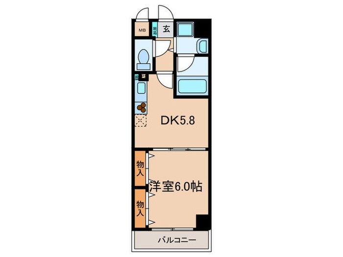 エスペランサ御影Ⅱの物件間取画像