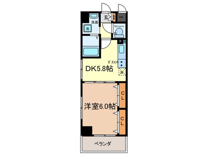 エスペランサ御影Ⅱの物件間取画像