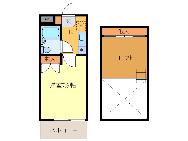 ラピ－ト西明石の物件間取画像