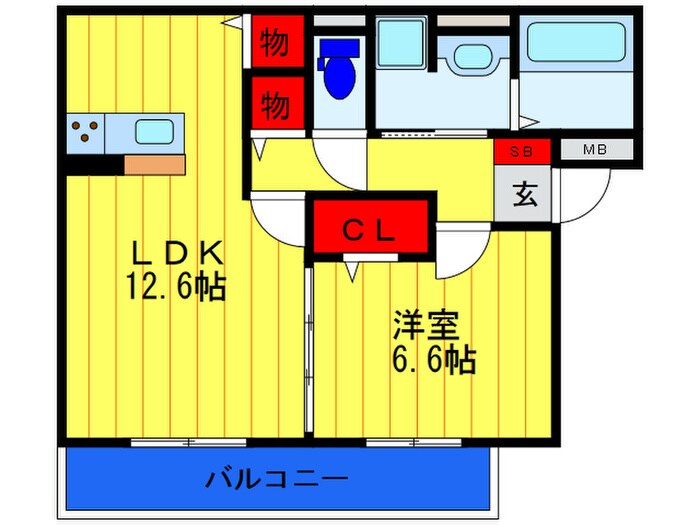 Belle Pinedeの物件間取画像