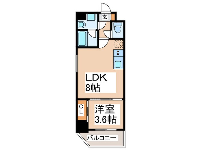 フロンティアタワー九条Ⅰの物件間取画像