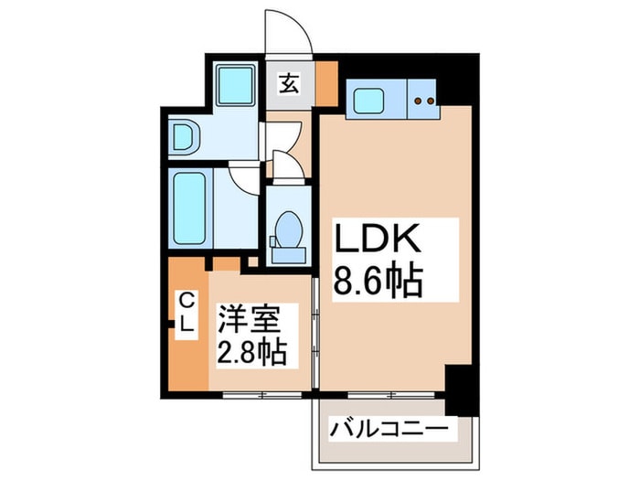 フロンティアタワー九条Ⅰの物件間取画像