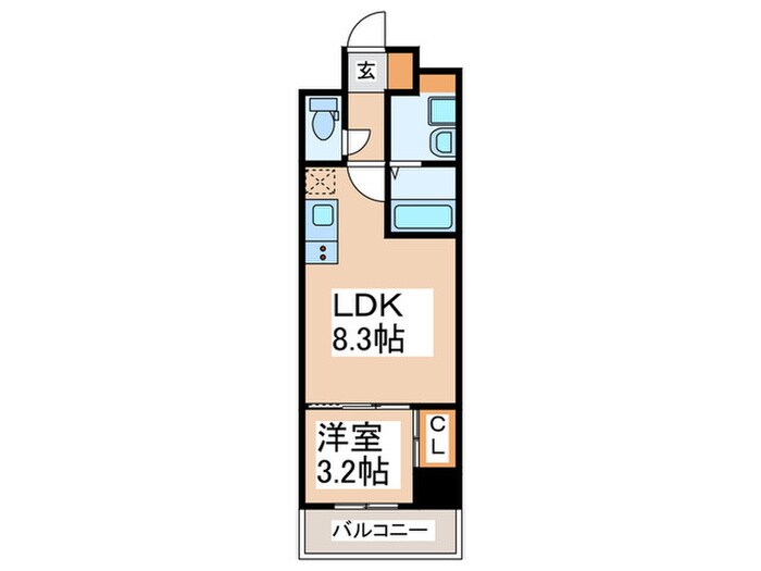 フロンティアタワー九条Ⅱの物件間取画像