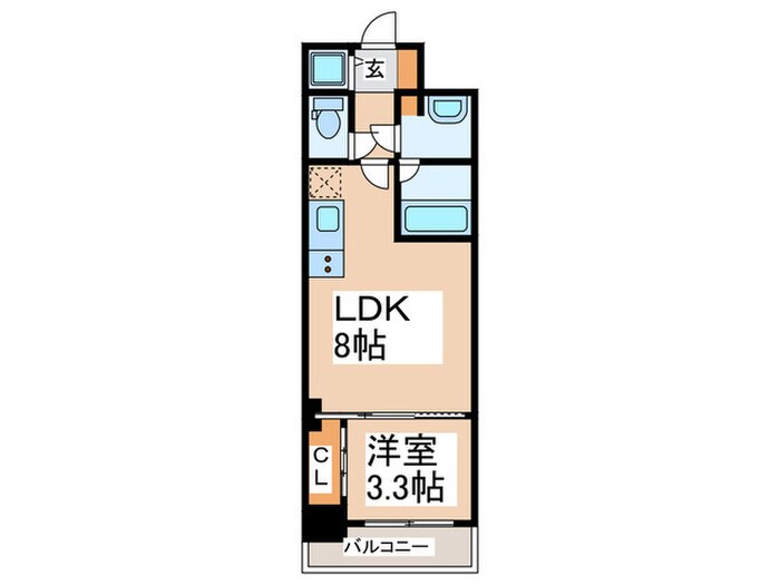 フロンティアタワー九条Ⅲの物件間取画像