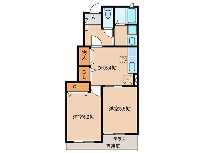 シェ　モア　Ⅰの物件間取画像