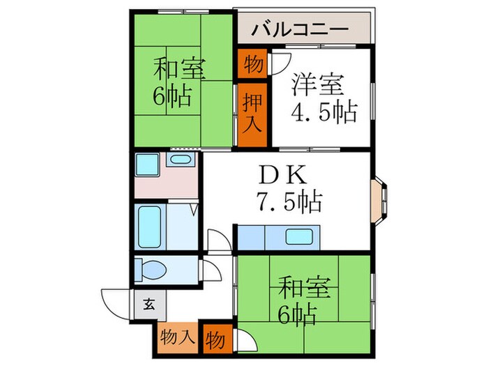 ガーデンテラス金ヶ原の物件間取画像