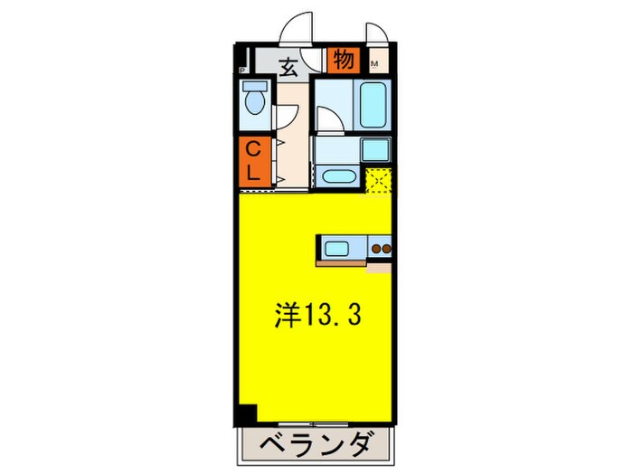 スクエアMKⅡの物件間取画像