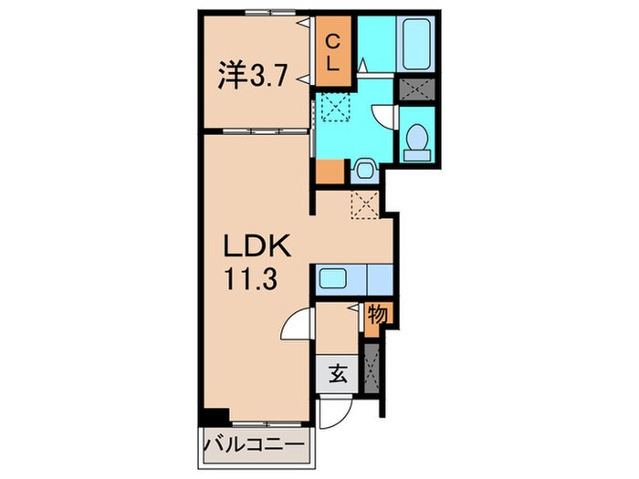 コ－ト鶴田の物件間取画像