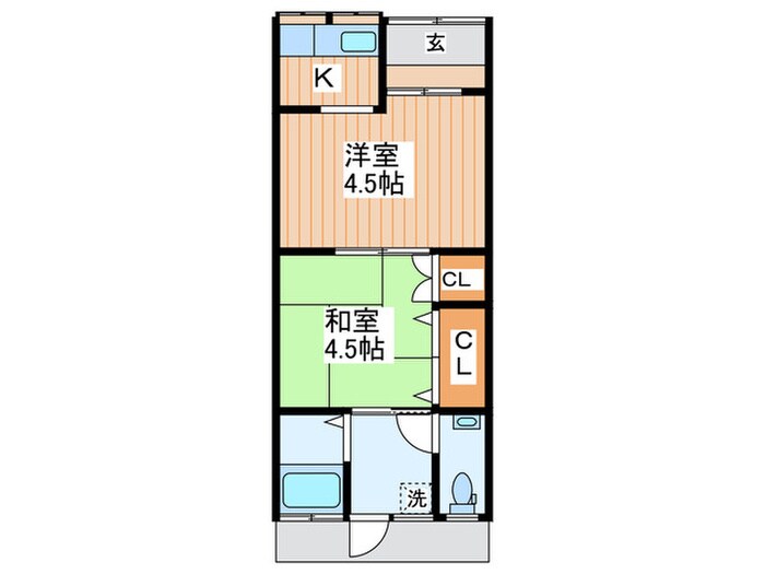 松寿荘第３号の物件間取画像