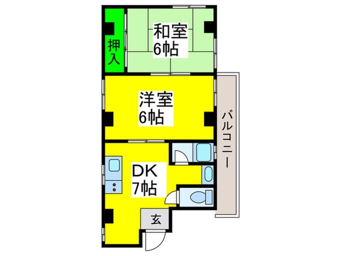 グランディまどかの物件間取画像