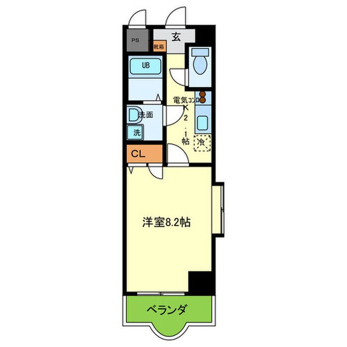 ルミエール八尾 Ⅱの物件間取画像