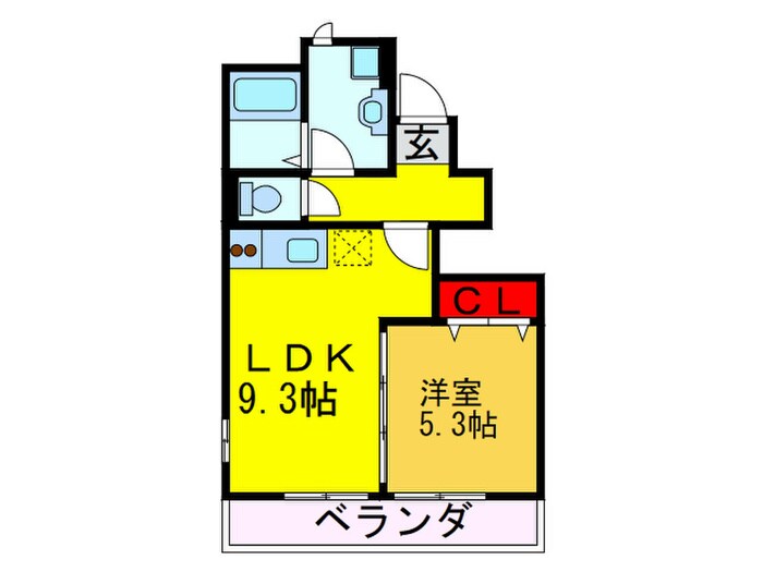 アスピリア砂Ⅱの物件間取画像