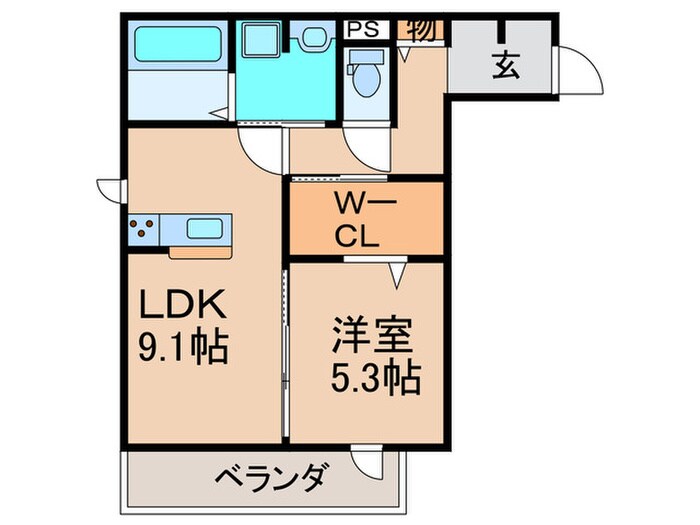 D-room今川C棟の物件間取画像
