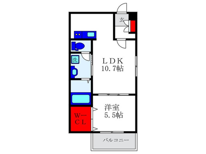 フィユフラッツ豊中末広町の物件間取画像