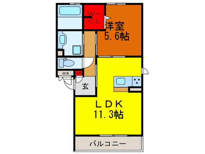 インペリアルカーサ　B棟の物件間取画像