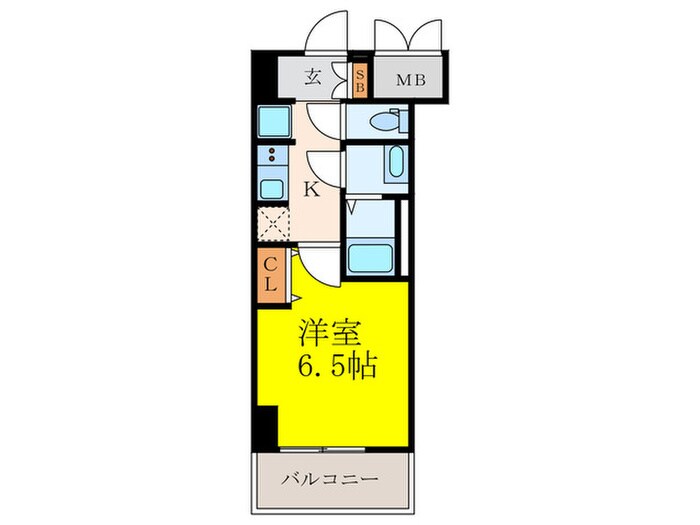 アルティザ江坂（302）の物件間取画像