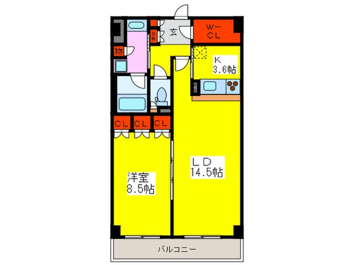 本町橋タワ－の物件間取画像