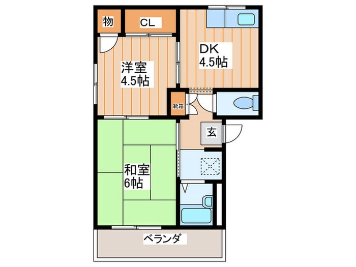 ワールドライフ中田１の物件間取画像