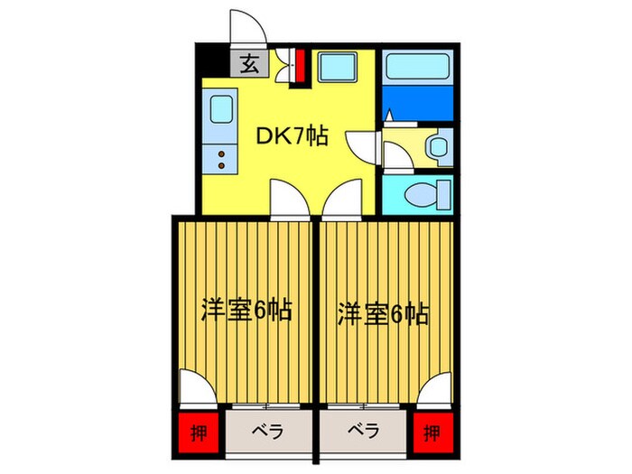 レジデンス田村の物件間取画像