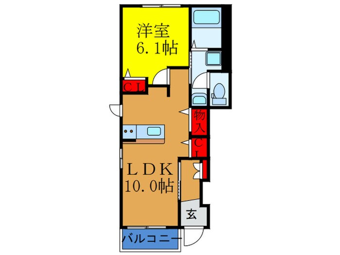 エアリ　フロントの物件間取画像