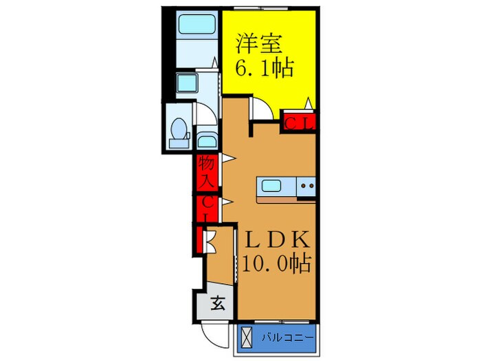 エアリ　フロントの物件間取画像