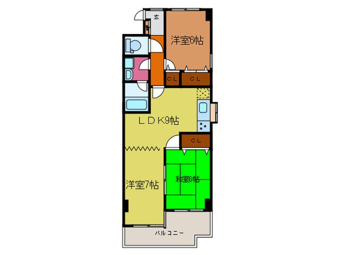 フロイデン 北大路の物件間取画像