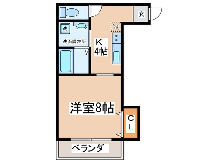 レクラン林寺の物件間取画像