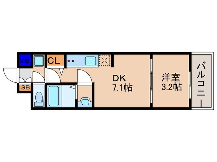 ﾌﾟﾚｻﾝｽTHE　KYOTO吉祥院（607）の物件間取画像