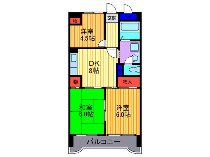 ベアーレ芳樹の物件間取画像