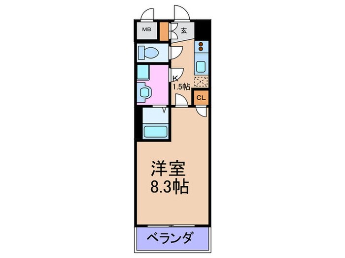 コスモ梅田ＷＥＳＴ(805)の物件間取画像