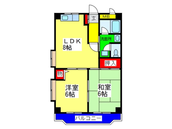 静和ハイツの物件間取画像