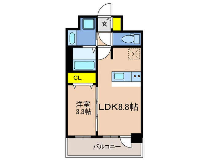 アドバンス神戸パーチェの物件間取画像