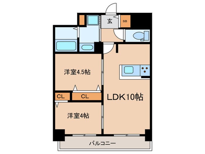 アドバンス神戸パーチェの物件間取画像