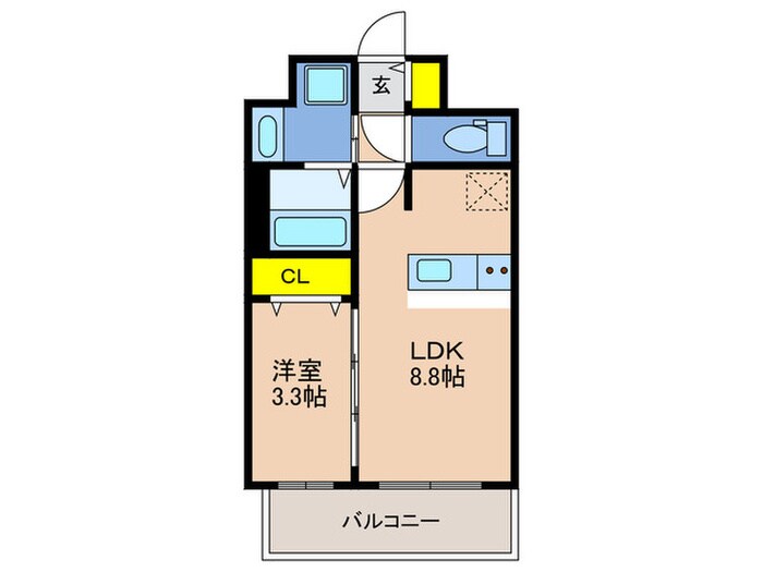 アドバンス神戸パーチェの物件間取画像