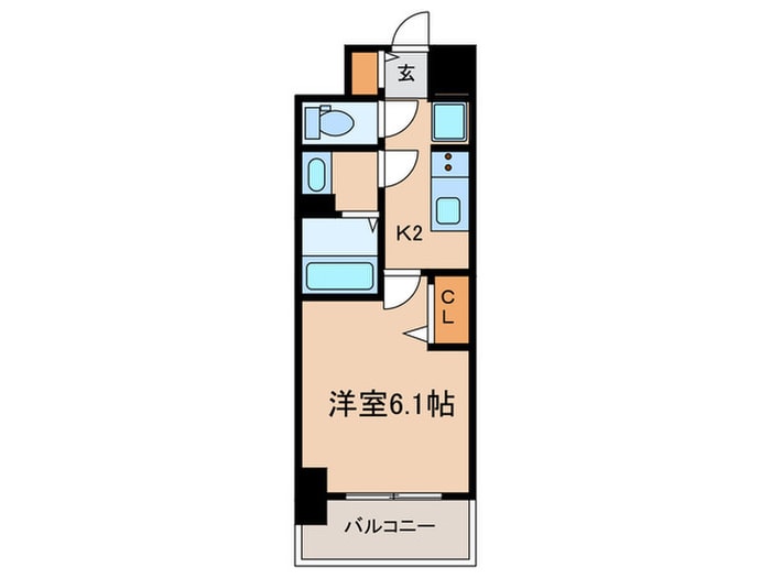 アドバンス神戸パーチェの物件間取画像