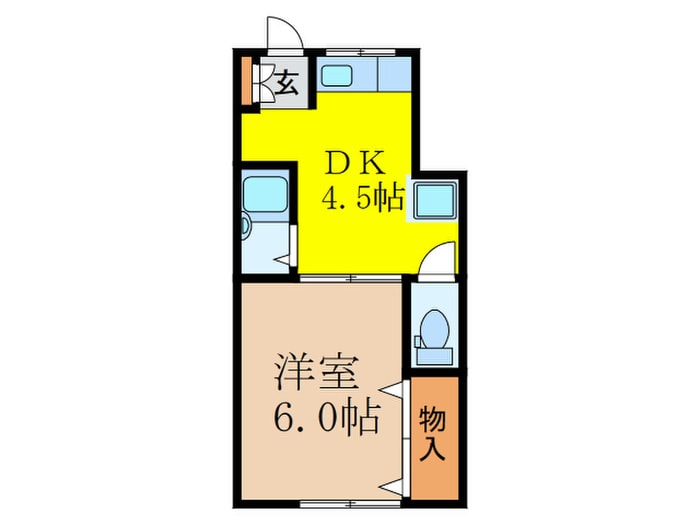 第２ハイツ三和の物件間取画像