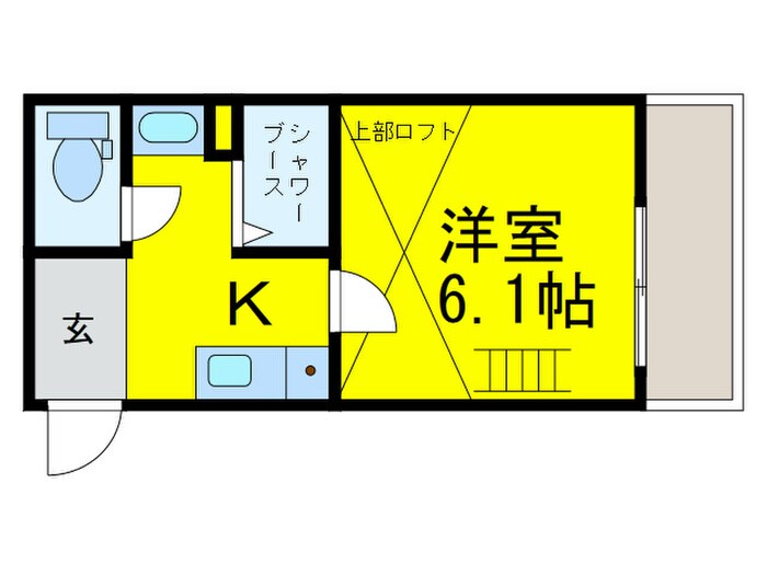 エンビィレジーナ近大前の物件間取画像