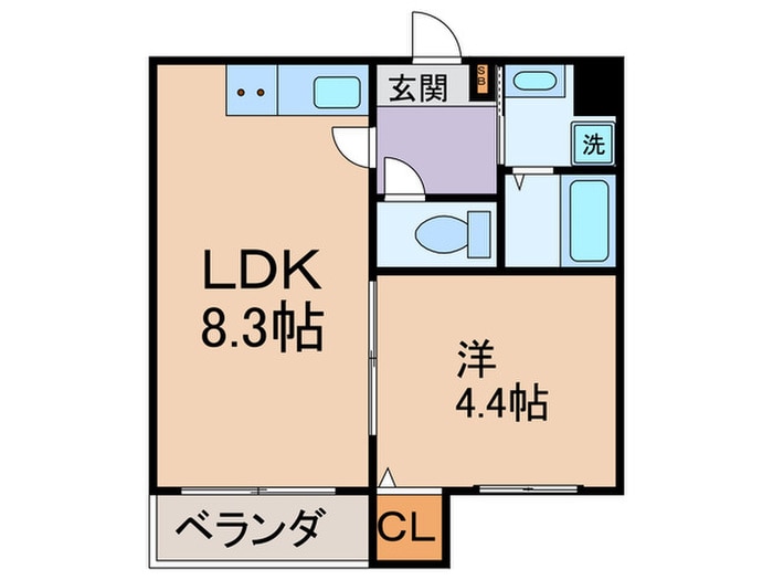 クレアーレ富小路の物件間取画像