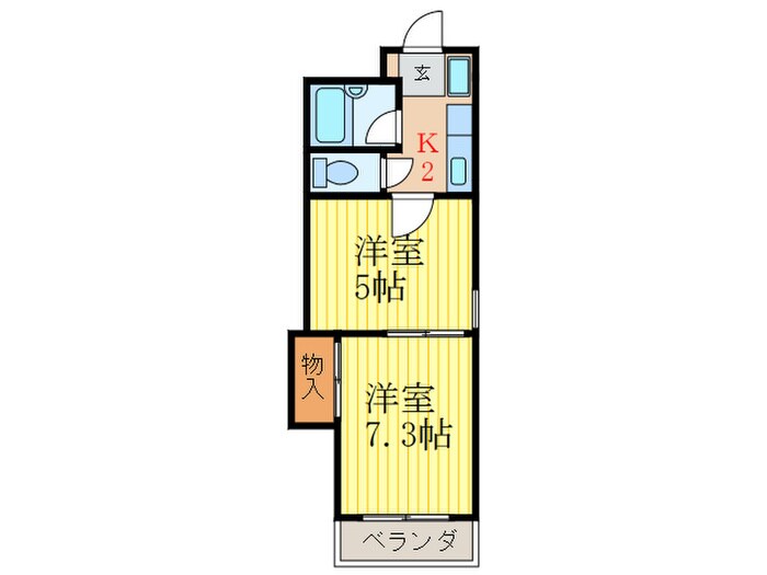 ﾚｸｲｴ智恵光院の物件間取画像