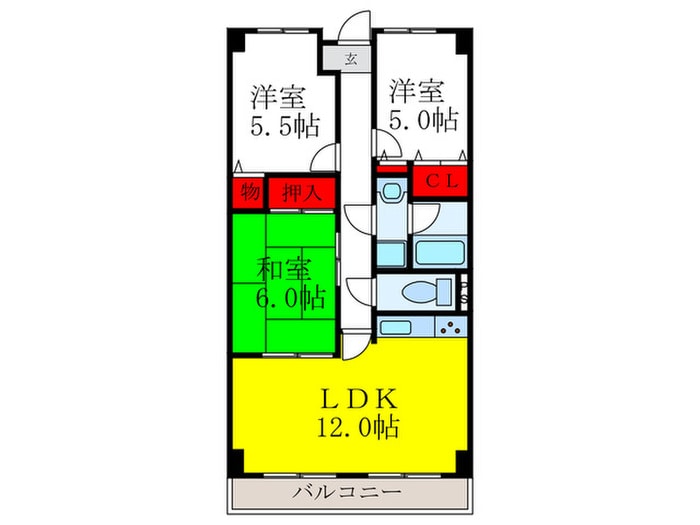 ＲＯＮＡ　ＨＹＡＴＴの物件間取画像