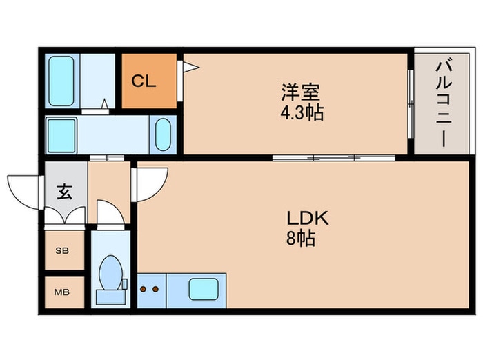 H-maison塚本Ⅱの物件間取画像