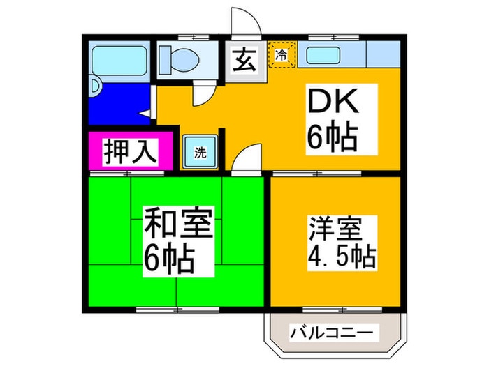 ガーデンハイツさやまの物件間取画像