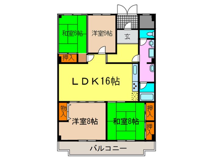 高塚苑の物件間取画像