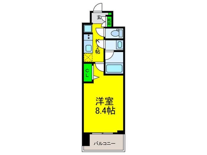 スプランディッド難波Ⅲの物件間取画像