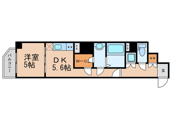 アクアプレイス上本町の物件間取画像