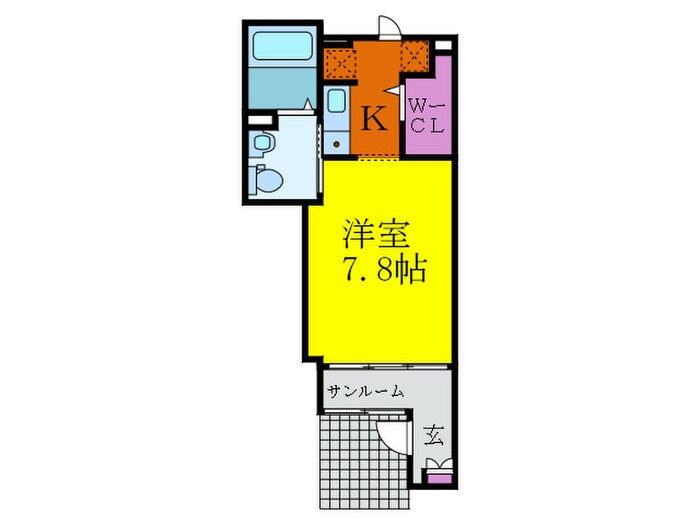 カーサ摩耶Ⅰの物件間取画像