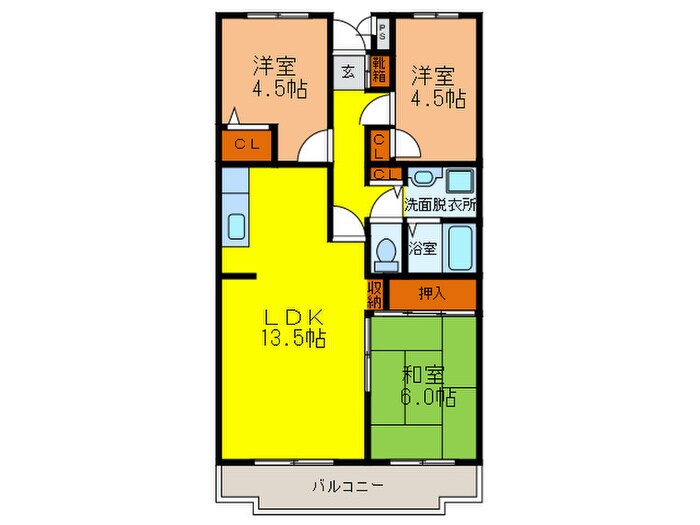 エスポワールＫ１５の物件間取画像